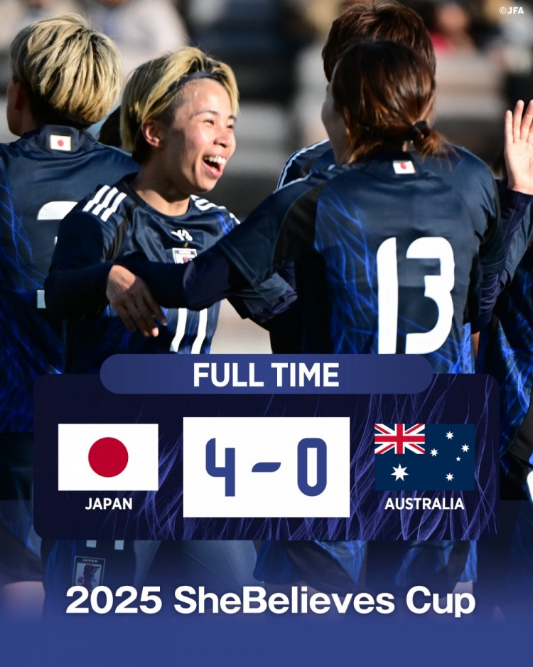  熱身賽日本女足4-0澳大利亞女足，田中美南2射1傳&長(zhǎng)谷川唯任隊(duì)長(zhǎng)