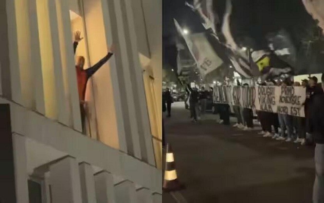  都體：尤文球迷來(lái)到酒店外支持新主帥，圖多爾向球迷們揮手致意